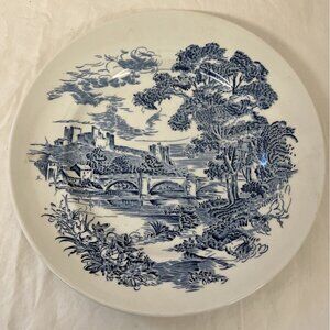 Enoch Wedgwood Countryside Blue & White 10" Plate Made In England
